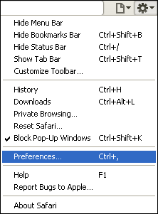 Safari - Preferences