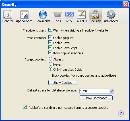 Safari - Security