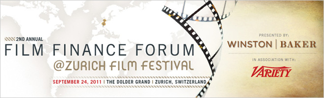 2nd Annual Film Finance Forum @ Zurich Film Festival presented by Winston Baker in association with Variety