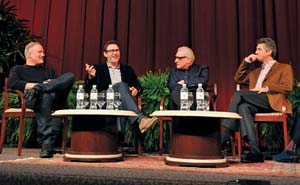 Directors David Fincher, Michel Hazanavicius, Martin Scorsese, Alexander Payne speak of their nominated films at the DGA Awards Feature Film Symposium on Saturday.