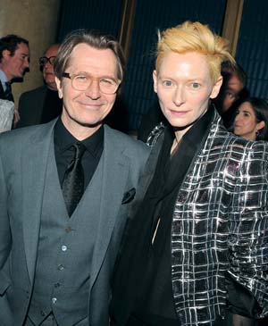 Actors Gary Oldman and Tilda Swinton attend IFP's 21st annual Gotham Independent Film awards.