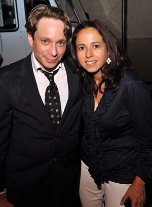 Actor Chris Kattan and producer Julie Snyder