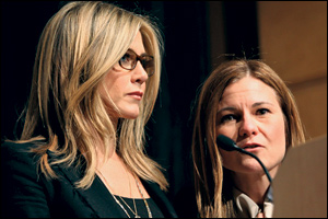Jennifer Aniston and Kristin Hahn