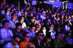 Press at the Sony PlayStation media briefing 