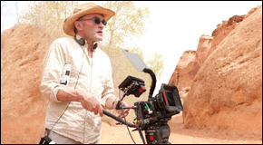 Danny Boyle on set of '127 Hours'