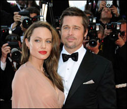 Angelina Jolie and Brad Pitt in Cannes for the premiere of 'Inglourious Basterds'