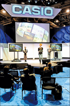 In addition to televisions, several hardware makers introduced 3D-capable Blu-ray players at CES.
