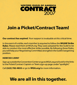 WGA flyer
