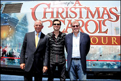 Disney kicked off a massive U.S. train tour promoting its upcoming film "A Christmas Carol"