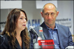 Leslie Urdang and Mark Burton