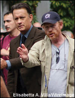 On the set of 'Angels & Demons'