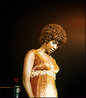 Aretha Franklin appears at the Newport Jazz Festival in January of 1973, approximately a year after she recorded her 'Amazing Grace' album at L.A.'s New Temple Missionary Baptist Church, the subject of a docu that is currently being assembled.