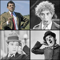 Rowan Atkinson is one of the few performers carrying on a tradition of silent comedy that flourished in silent films and continued into talkies and TV.