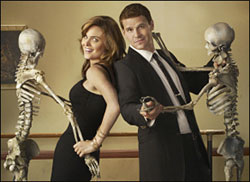 Emily Deschanel and David Boreanaz star in 'Bones' which will begin its fifth season this fall.