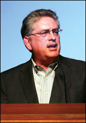 ESPN’s Bryan Burns was a keynote speaker at the 3D Entertainment Summit at Hollywood and Highland.