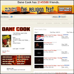 Dane Cook chart