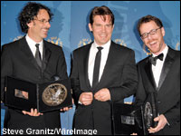 Joel and Ethan Coen with Josh Brolin