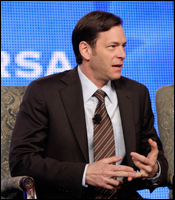 NBC TV topper Jeff Gaspin told reporters at NBC's portion of the TV Critics Assn. press tour, 'My goal is to keep Jay, Conan and Jimmy as part of the late night lineup.' 