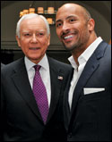 Sen. Orrin Hatch and Dwayne Johnson