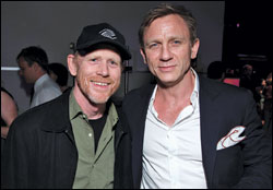 Ron Howard and Daniel Craig 