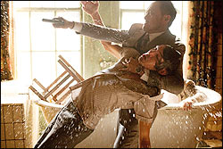 Ken Watanabe and Lukas Haas