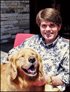 Author Dean Koontz's dog Trixie is a character in many of his books.