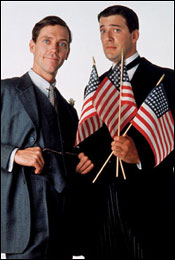 Hugh Laurie and Steven Fry in 'Jeeves and Wooster'
