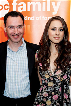ABC programming topper Paul Lee with Troian Bellisario, star of ABC Family’s 'Pretty Little Liars.'