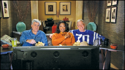 Jay Leno, Oprah Winfrey and David Letterman.