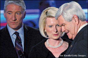 John King, Callista and Newt Gingrich