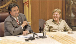 <b>Learning Annex:</b> Last month, Gov. Bill Richardson and Robert Redford announced a plan to expand the Sundance Institute's reach to New Mexico by hosting creative sessions in a historic mansion near Los Luceros.