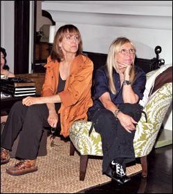 Valerie Harper was among the attendees at the Membership First fund-raiser co-hosted by Nancy Sinatra, right, at the home of Alan Rosenberg.