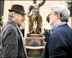 Steven Spielberg and George Lucas