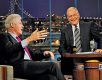 Bill Clinton, David Letterman