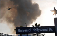 Fire at Universal Studios