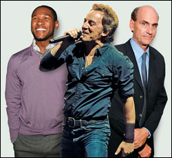 Usher, Bruce Springstein