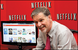 Netflix CEO Reed Hastings, here in September, used Monday’s earnings call to address subscriber losses and to talk up new content prospects. 