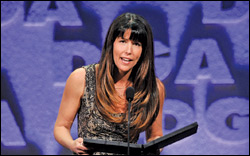 Patty Jenkins took the dramatic TV series directing award for the pilot episode of AMC mystery series “The Killing.”