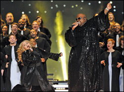 Madonna and Cee Lo Green