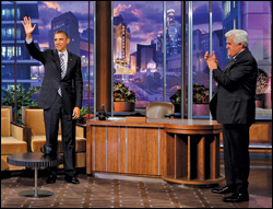 President Barack Obama, who stopped by the “Late Show” on Oct. 25, has appeared on latenight TV more than his predecessors. 