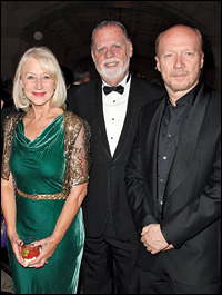 Helen Mirren, Taylor Hackford and Paul Haggis attend the USC Libraries Scripter award ceremony at USC on Saturday.