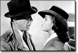 Humphrey Bogart and Ingrid Bergman
