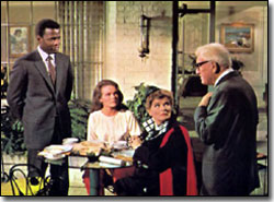 Sidney Poitier, Katharine Houghton, Katharine Hepburn and Spencer Tracy
