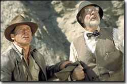 Harrison Ford and Sean Connery