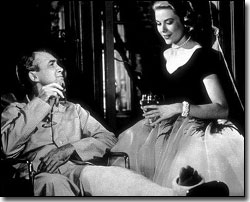 James Stewart and Grace Kelly
