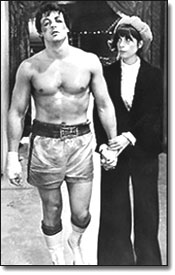 Sylvester Stallone and Talia Shire
