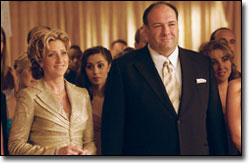 Edie Falco and James Gandolfini in 'The Sopranos'