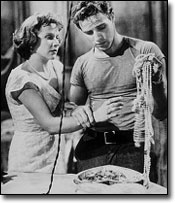 Kim Hunter and Marlon Brando