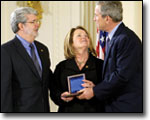 George Lucas, President Bush
