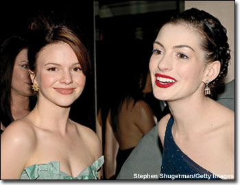 Amber Tamblyn and Anne Hathaway